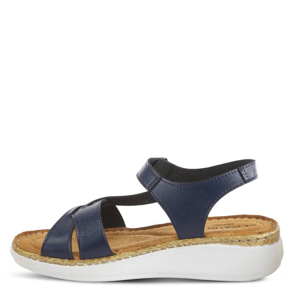 NEW FLEXUS women's chambria sandal in navy